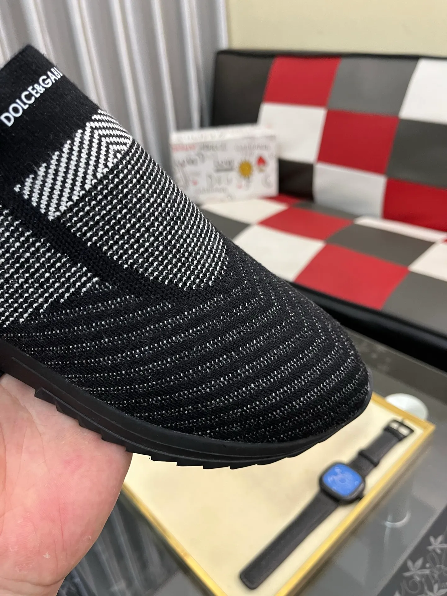 Men's men's shoes💰340⌚️⌚️【DG～】men's casual shoes 2022z cabinet simultaneous sale 🔶🔷🔜The upper is made of cowhide spliced fabric ➕Mesh lining, which is comfortable and breathable. The sole is: the original comfortable and wear-resistant outsole, ⚠️The real thing📱Photographed🎬The real thing is better📢📢📢Size: 35-46